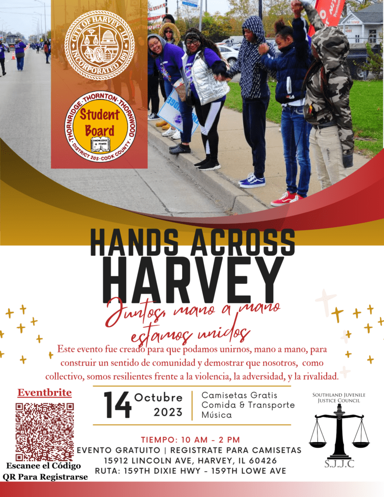 Spanish Hands Across Harvey Flyer 